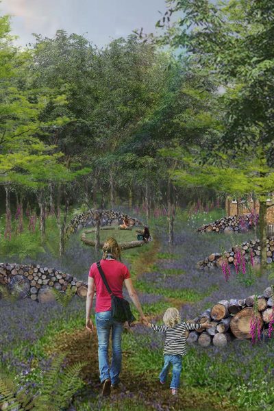 Artist's impression of the nature garden